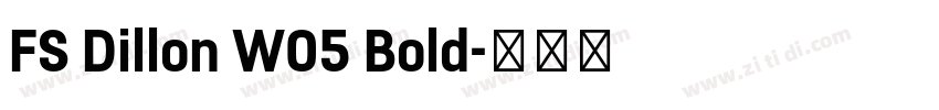 FS Dillon W05 Bold字体转换